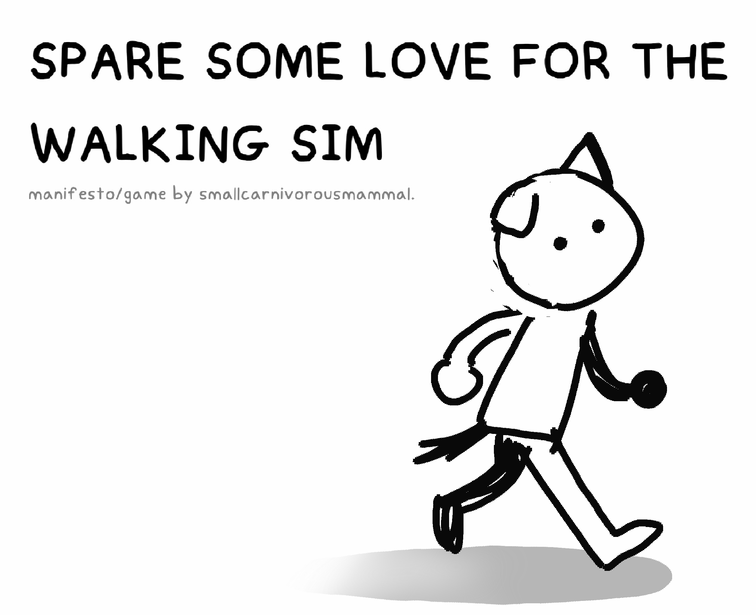 Spare Some Love for the Walking Sim [Free] [Visual Novel]