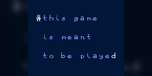 Cover image for this game is meant to be played.