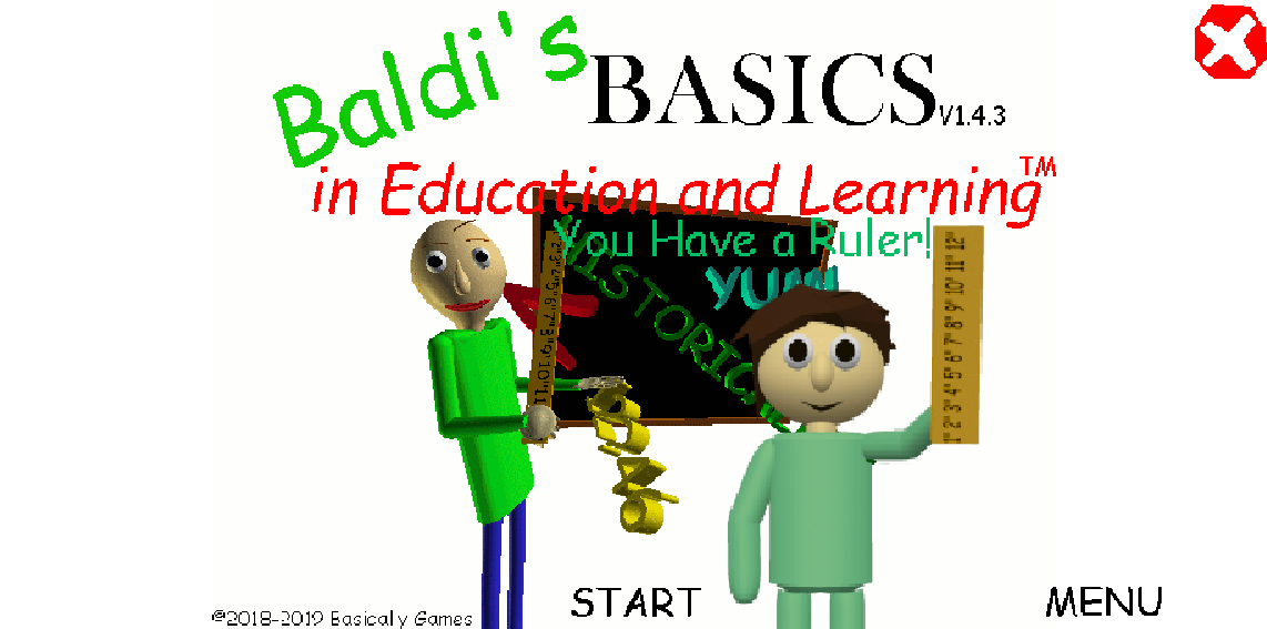 Baldi's Basics But You Have A Ruler Extended Port
