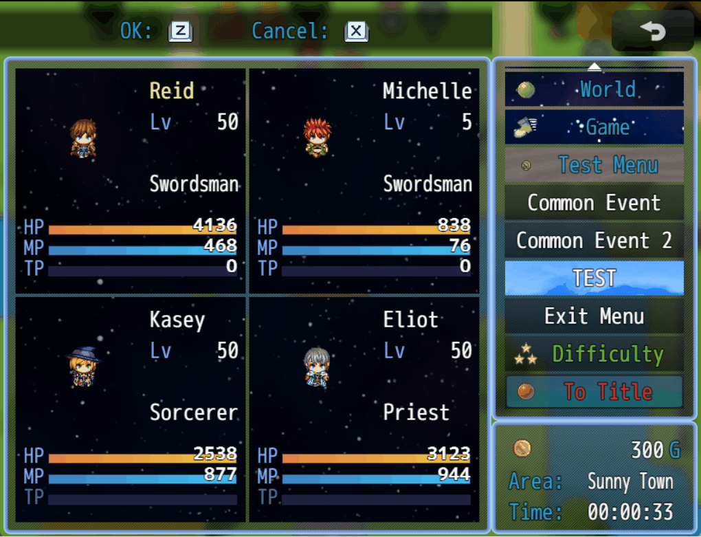 [CGMZ] Menu Command Window for RPG Maker MZ by Casper Gaming