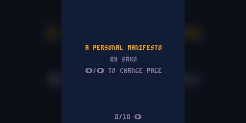 Cover image for A Personal Manifesto