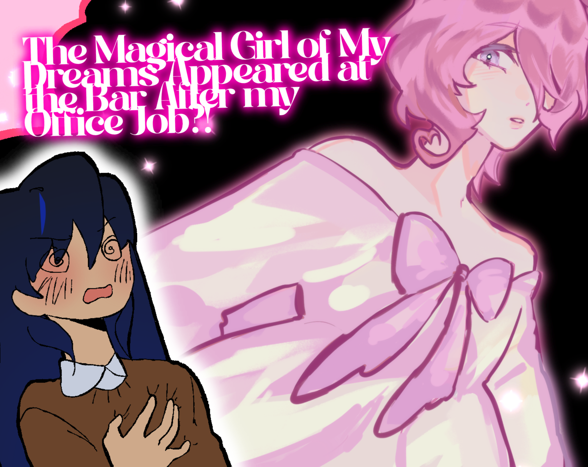 Screenshot 2 for The Magical Girl of My Dreams Appeared at the Bar After My Office Job?!
