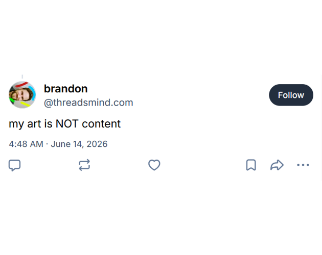 Cover image for my art is NOT content