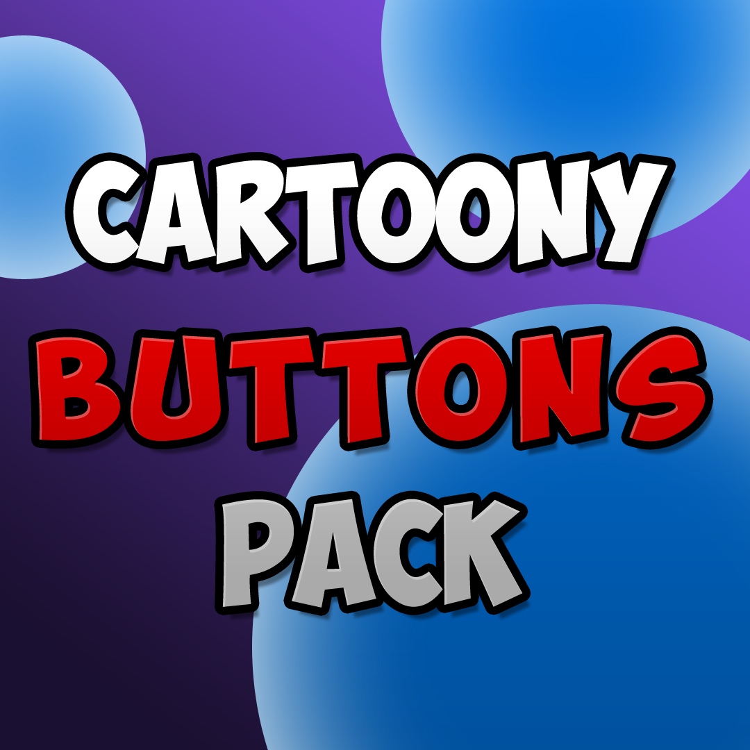 Toony Buttons Cartoony Buttons Pack by Abstergo Design