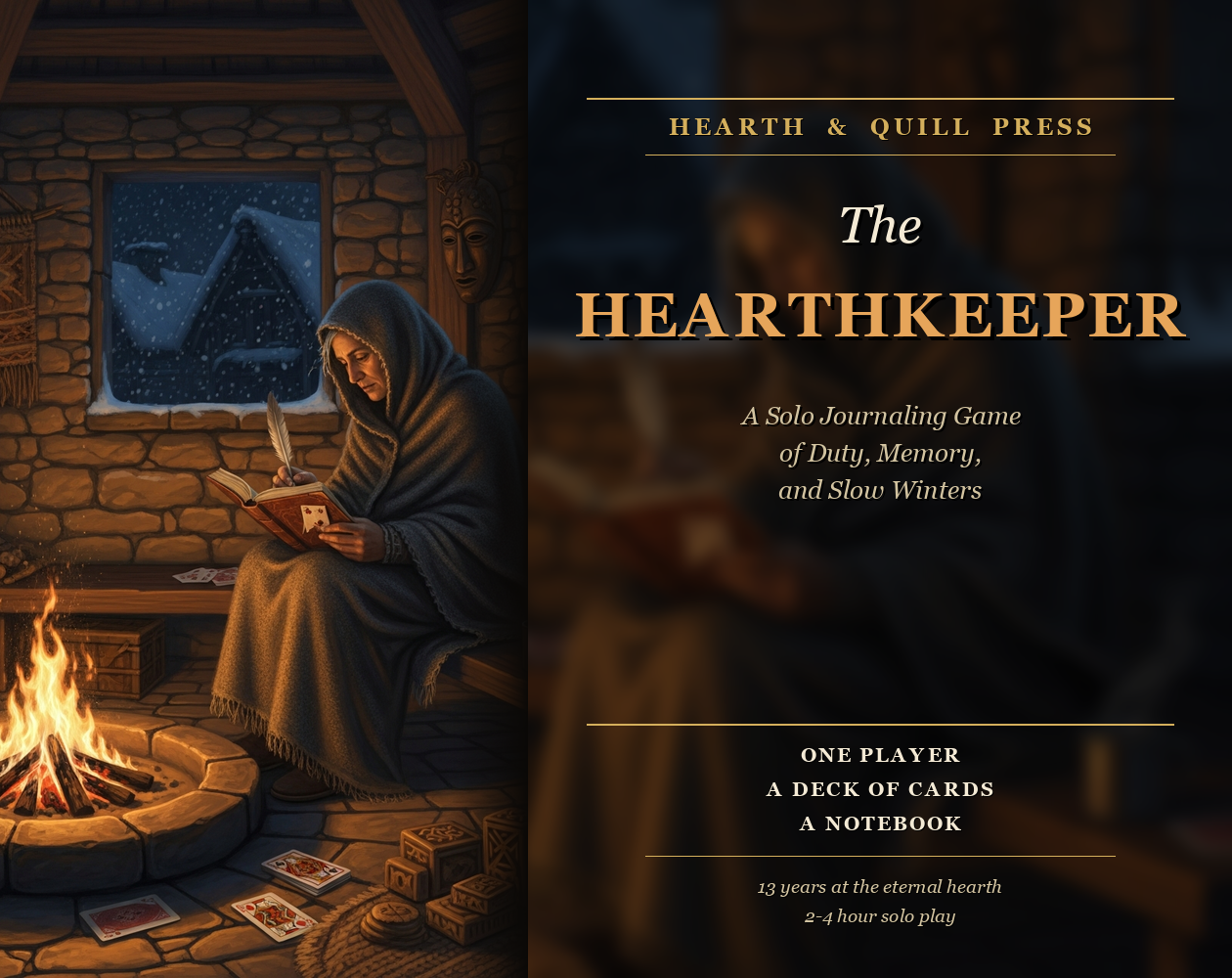 Cover image for The Hearthkeeper — A Solo Journaling RPG of Duty, Memory, and Slow Winters