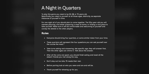 Cover image for A Night in Quarters