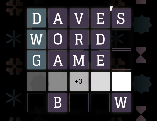 Cover image for Dave's Word Game