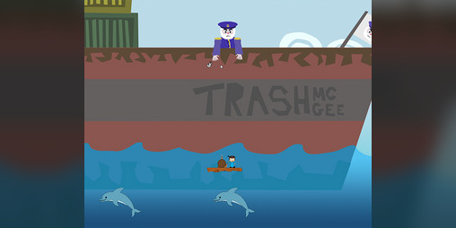 Cover image for Trashing cpt. Trash mcGee