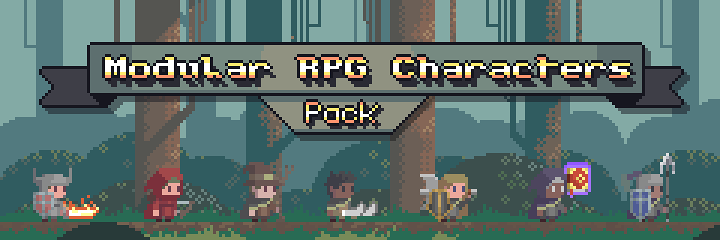Pixel Art Modular RPG Characters