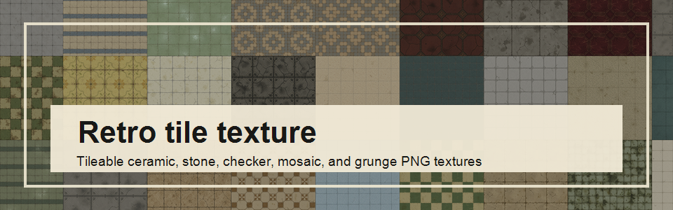 50 Retro Tileable Textures -  Seamless Tiles