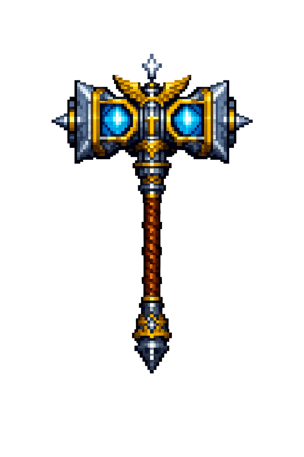 (FREE) Pixel Paladin Hammer + Chibi cover