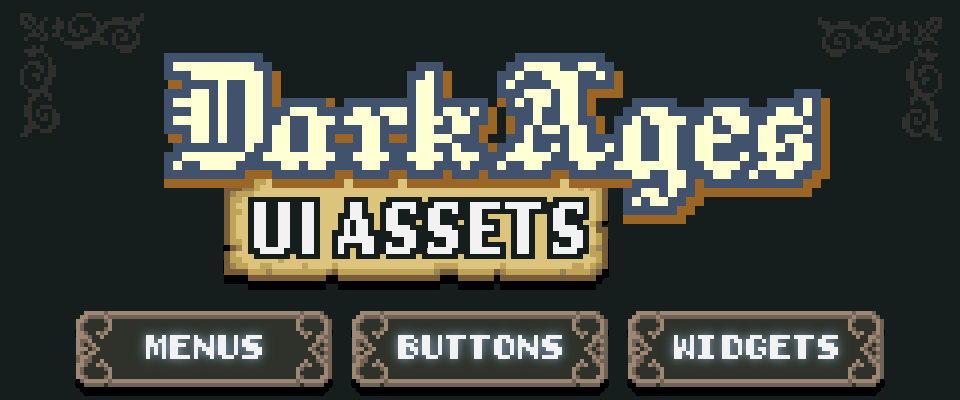 Dark Ages UI - Pixel Art Asset Pack