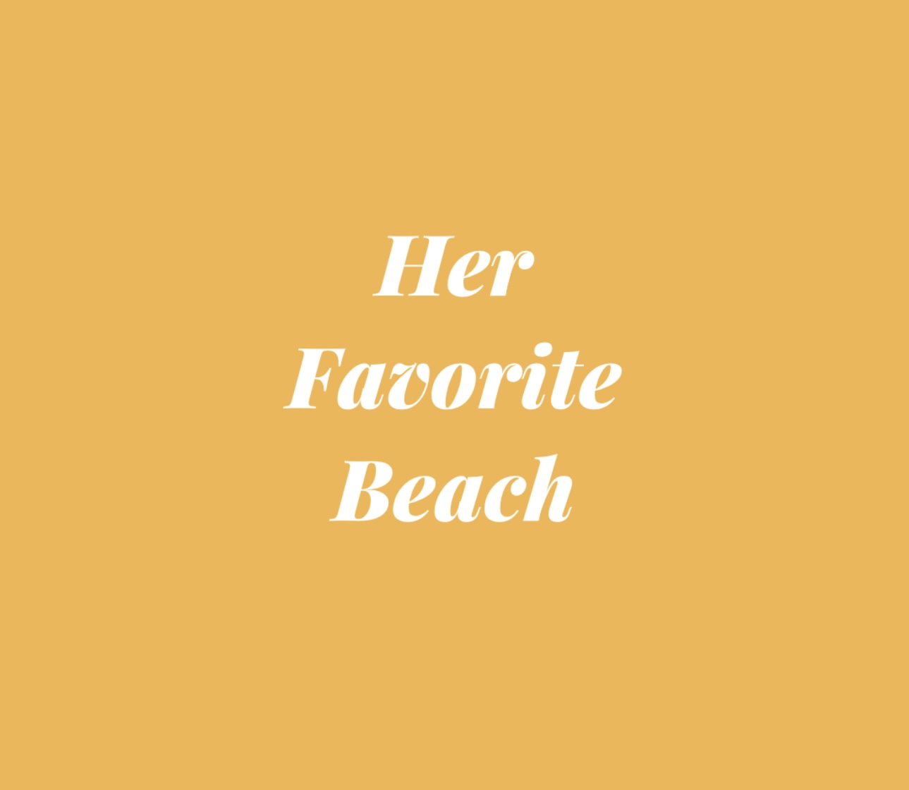 Cover image for Her Favorite Beach