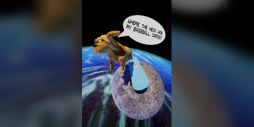 Cover image for Dawg's Story About Losing His Baseball Cards On The Moon