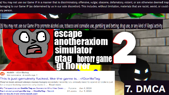 devlog number 500 (build 3.21) - every single gorilla tag horror game ...