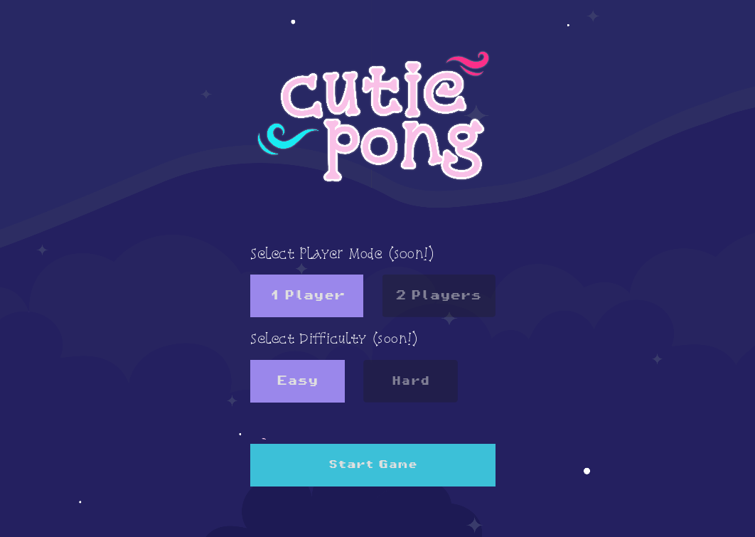Cover image for Cutie Pong Game