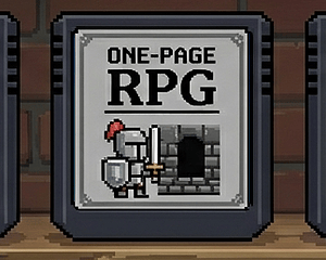 One‑Page RPG - Tiny Roguelike Adventure cover
