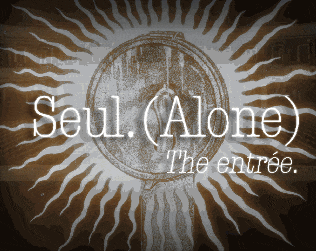 Seul.(Alone): The entrée cover