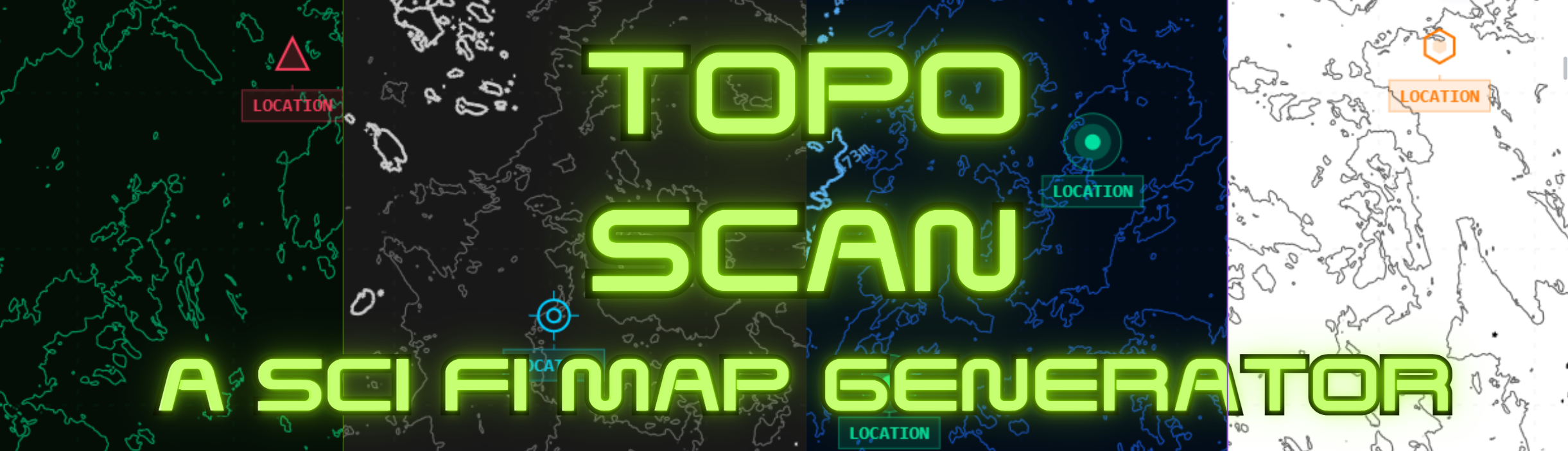 Topo Scan - Sci Fi Map Generator