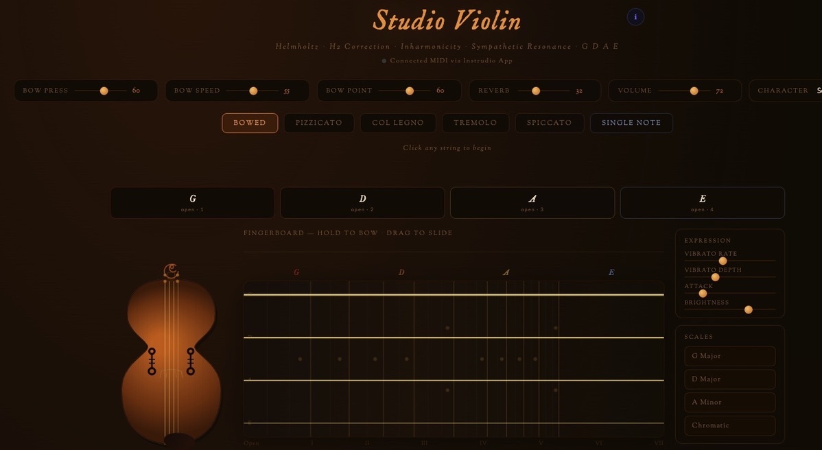 Professional Grade Studio Violin Audio Synth Formula cover