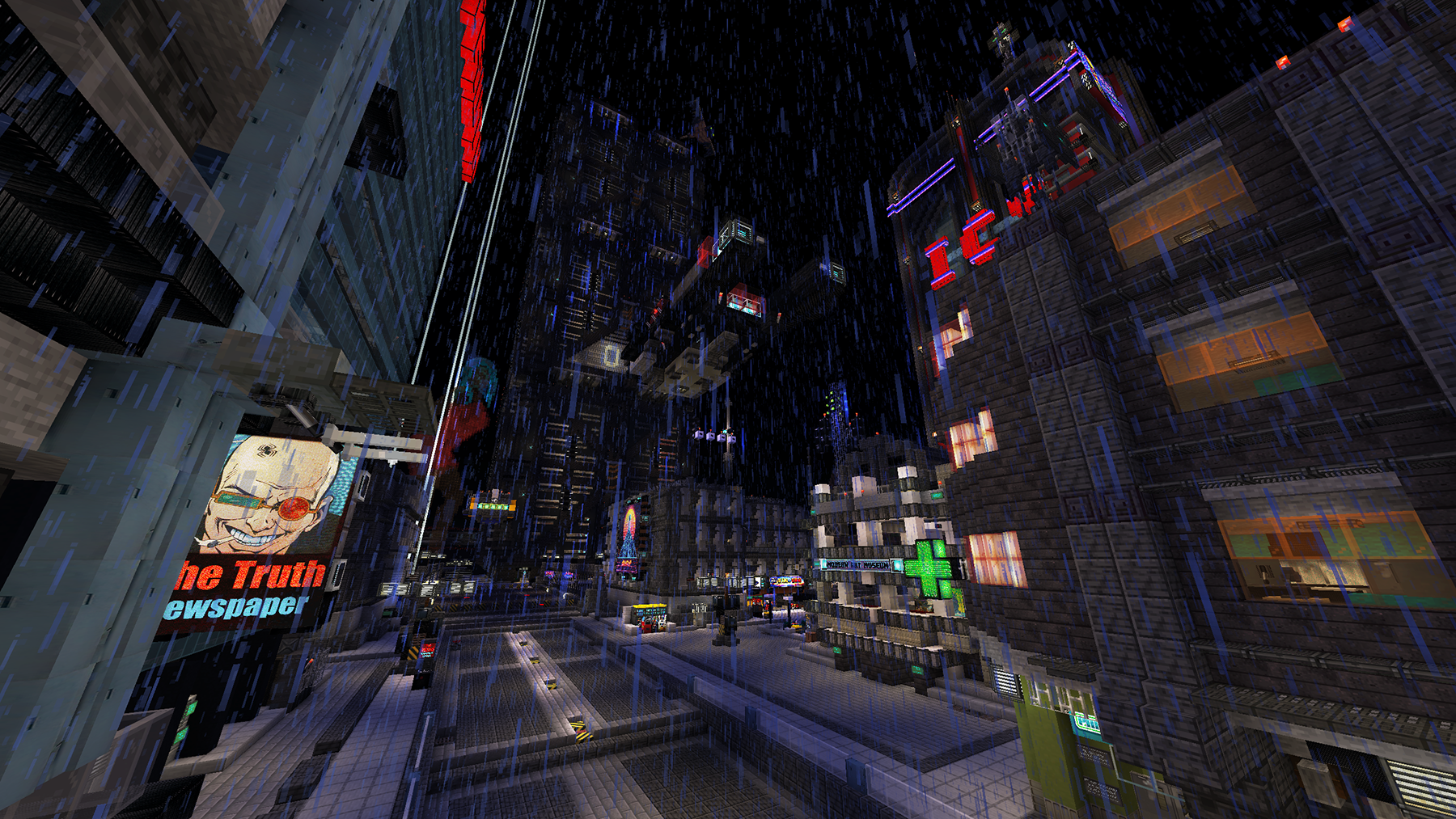 Hopelight City map Updated for Minecraft 26.2 - Minecraft cyberpunk map ...
