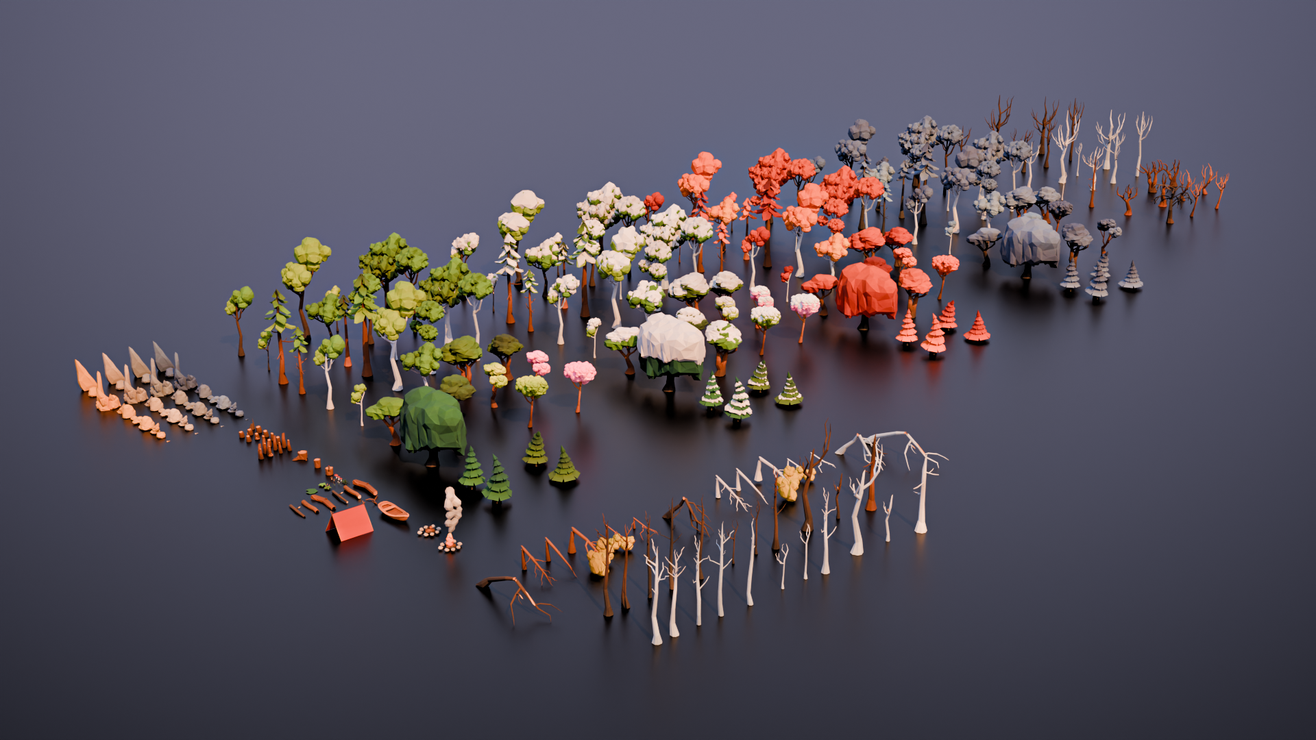 Low Poly Nature Asset Pack by Chromoxi