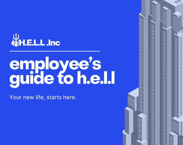 Cover image for employee's guide to h.e.l.l. .inc - an electric bastionland adventure
