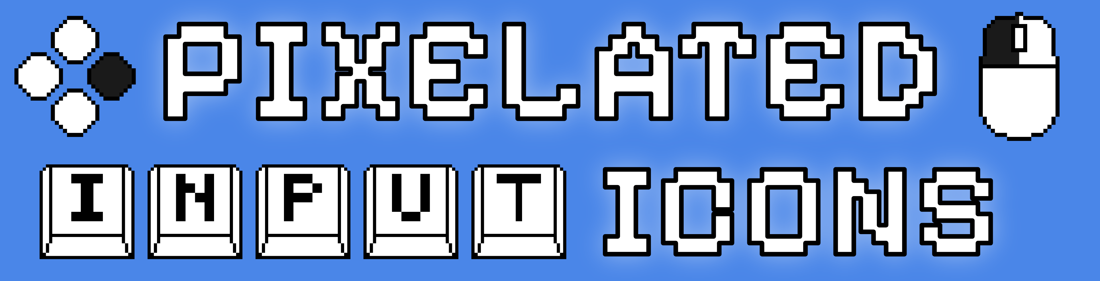 Pixelated Input Icons