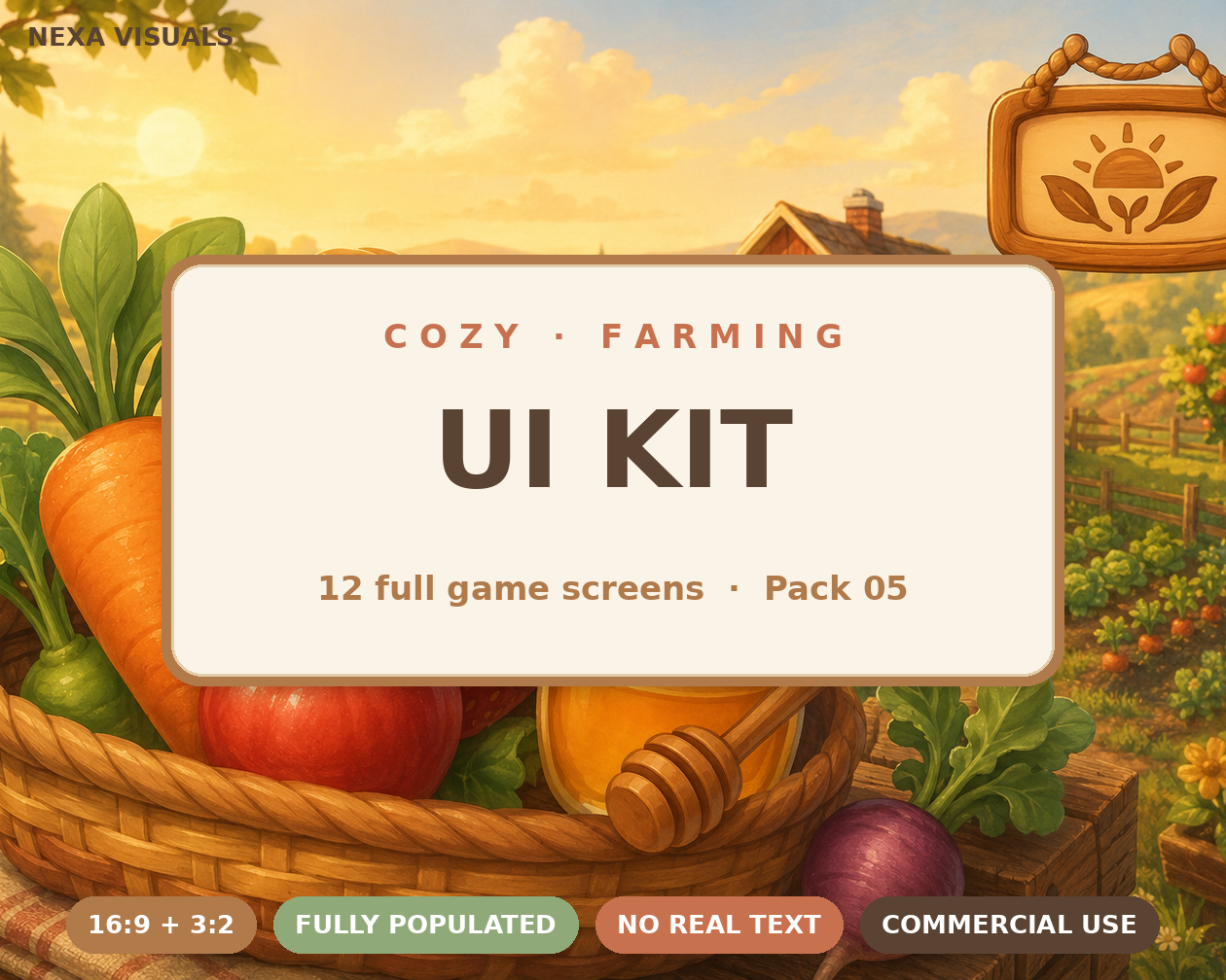 Cozy Farming UI Kit — Pack 05: Full Screens Is Here! - Cozy Farming UI ...