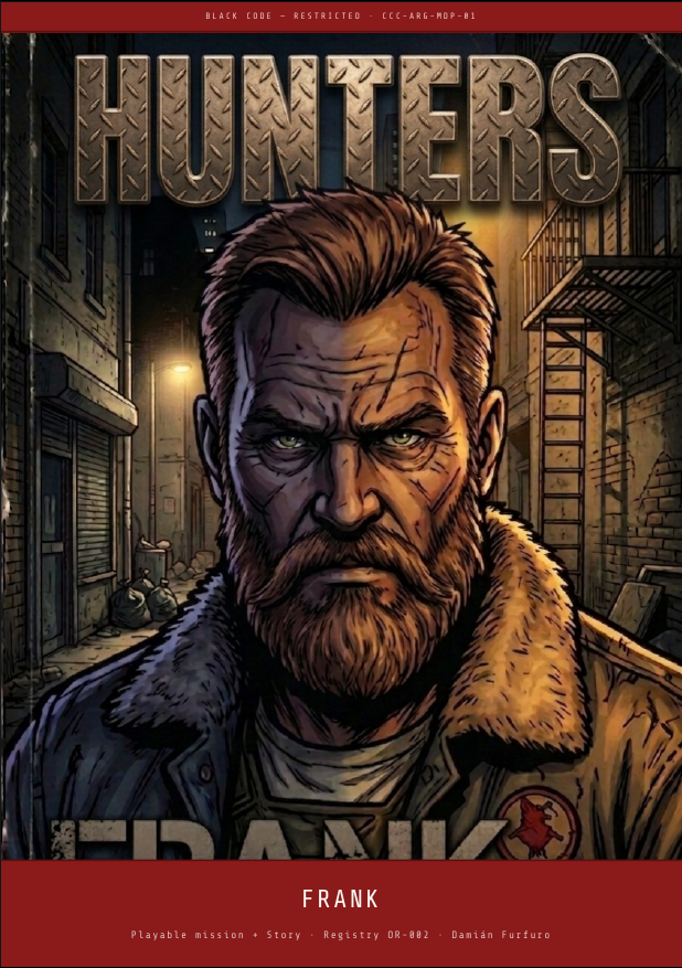 Cover image for HUNTERS: B-FILES — Frank (Mission + Story)