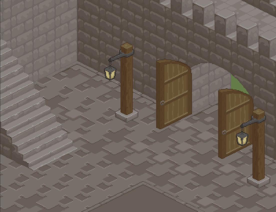 Isometric Medieval Pixel Art Asset Pack – Streets & Walls by Gabriel Studio