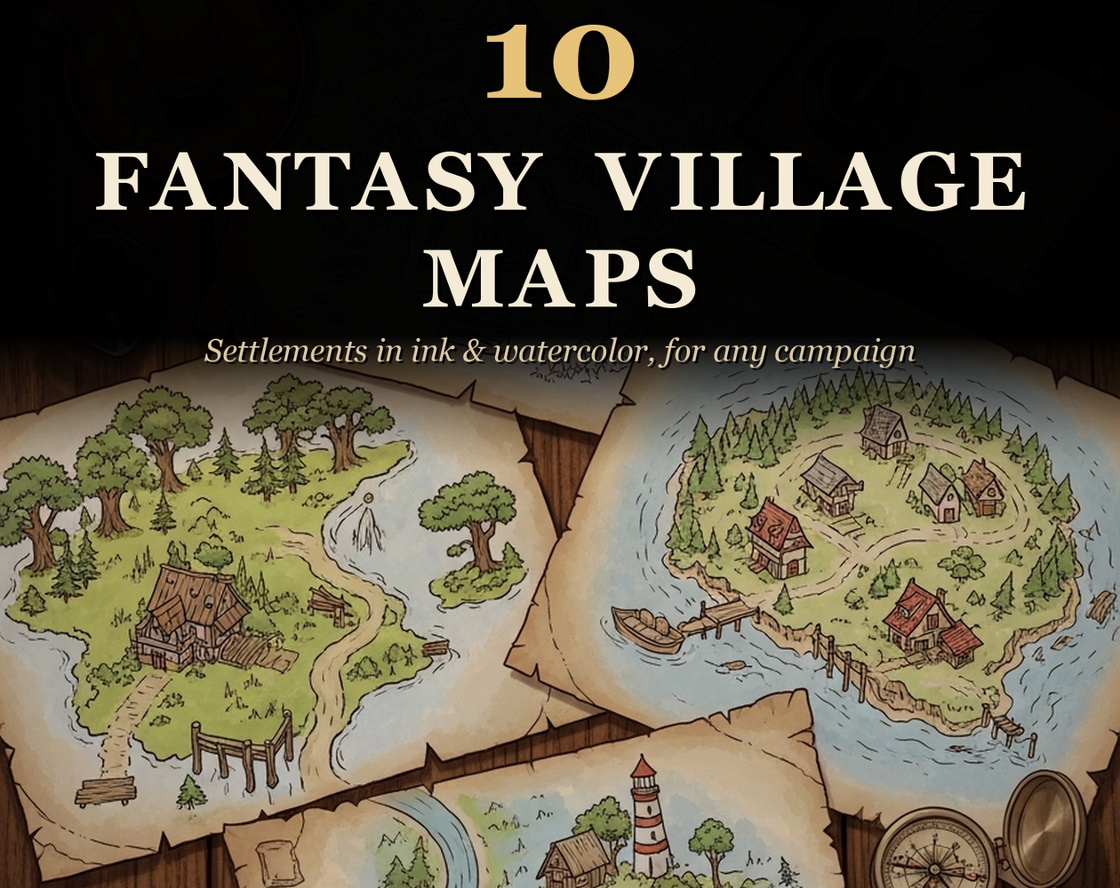 Cover image for 10 Wilderness Maps — Hexcrawl Sites for Any Campaign