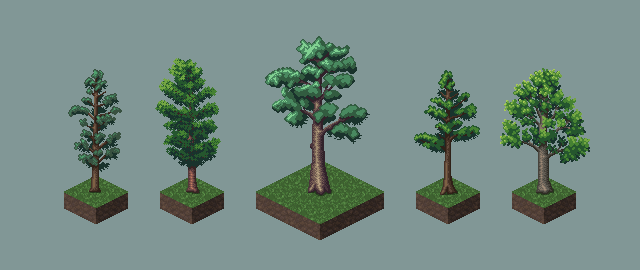 2D Top-Down Trees Asset Pack