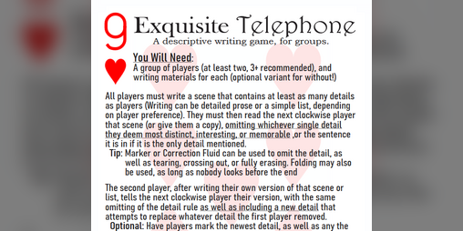 Cover image for Exquisite Telephone (A 52/52/52 Game)