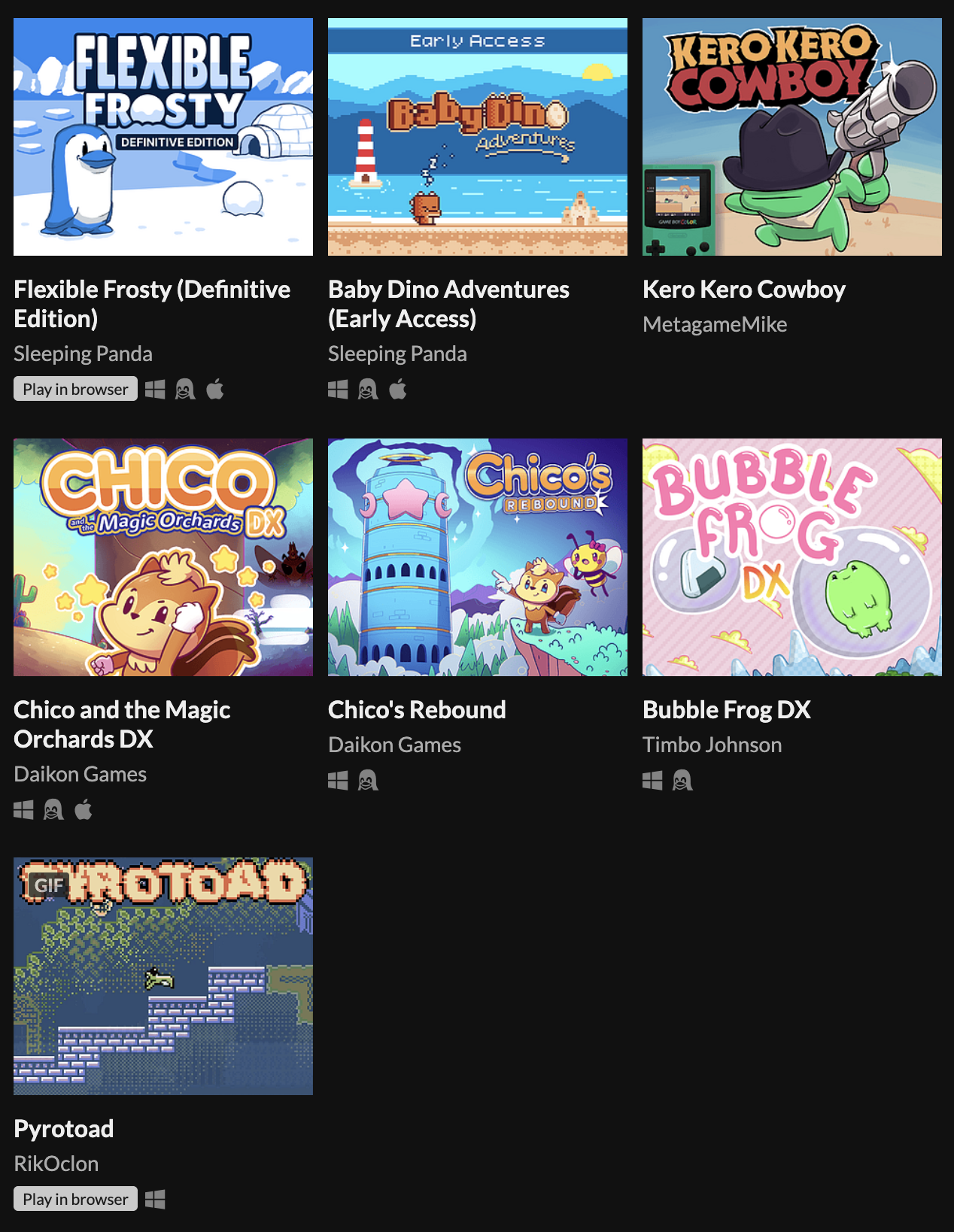 Indie Collab x Itchio Bundle - Bubble Frog DX by Timbo Johnson