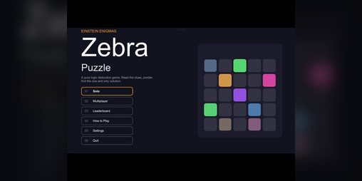 Cover image for Einstein Enigmas - Zebra Puzzles