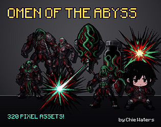 Omen of the Abyss — 320 Engine-Ready Pixel Assets for Extraction Shooters [$18.99]