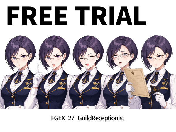 FGEX03 — 50 Anime Fantasy Face Graphics (PNG) by Pixel Material Studio