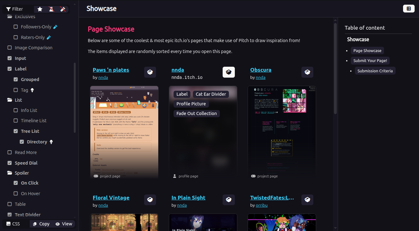 Itch Css Rewrite Release #2 – Long Overdue Devlog - Pitch – CSS Components and ...
