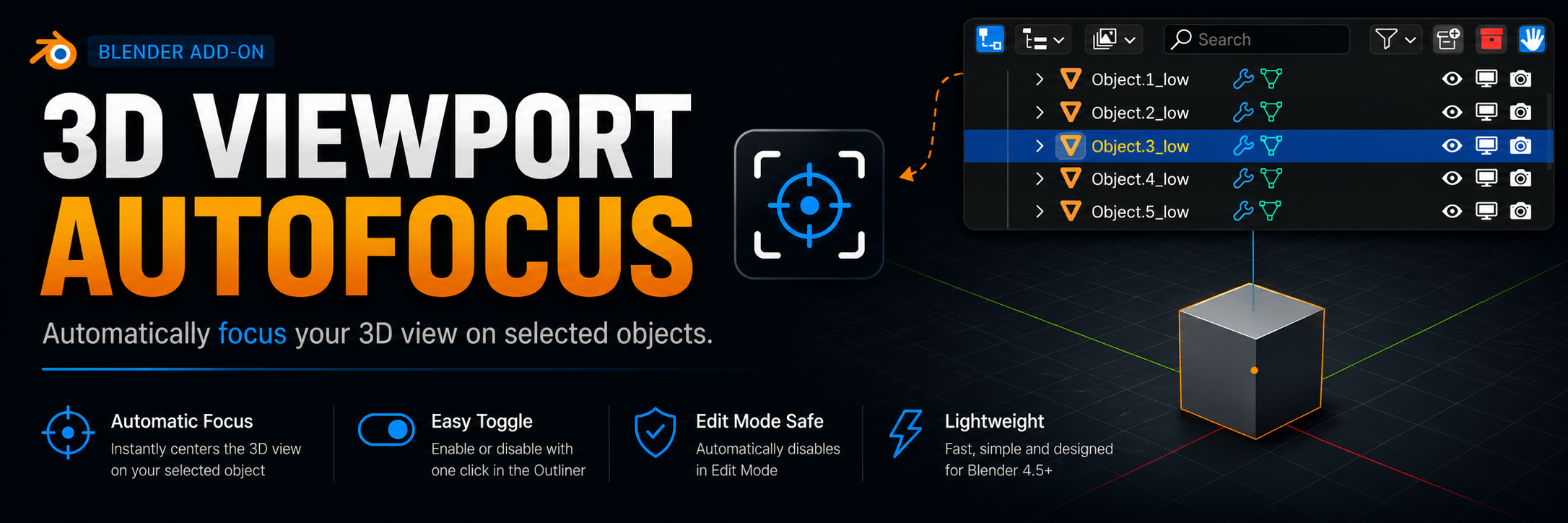 3D Viewport AutoFocus