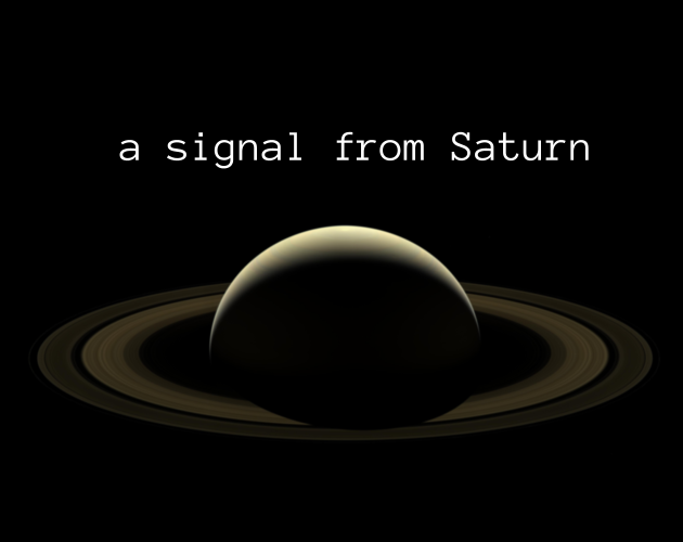 Cover image for a signal from Saturn