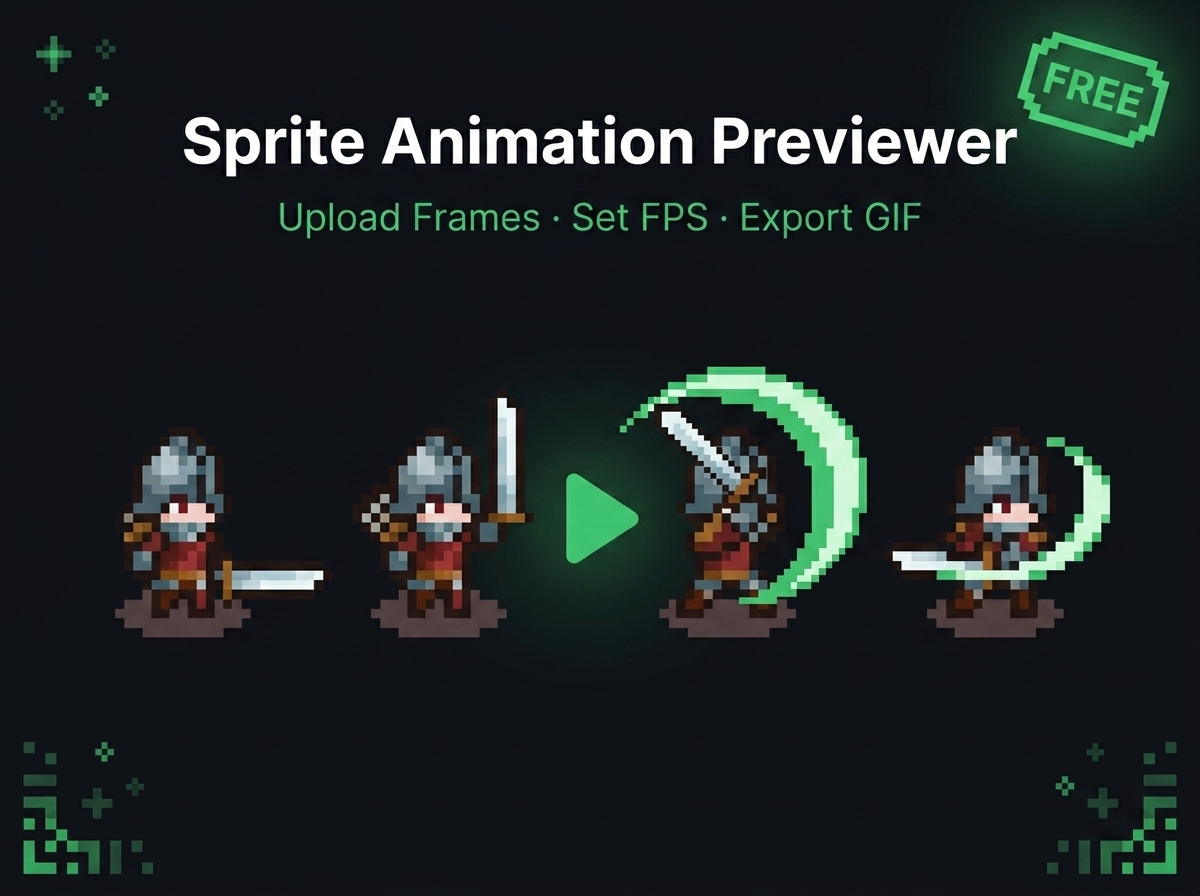 Cover image for Sprite Animation Previewer - Free Browser Frame Animator & GIF Exporter