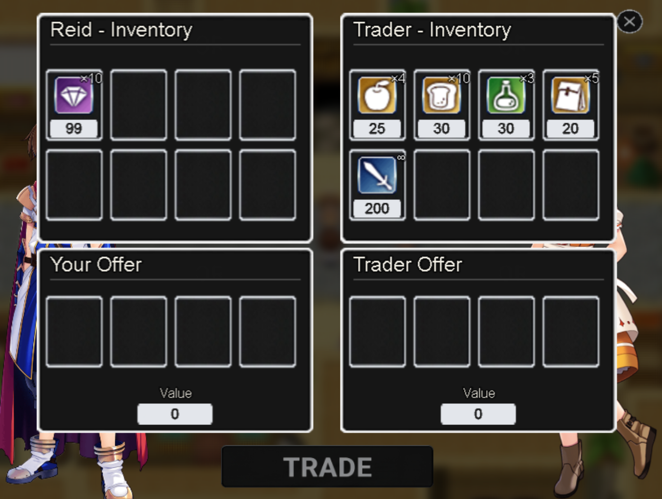 Cover image for RPG Maker MV/MZ - Trade Offer System