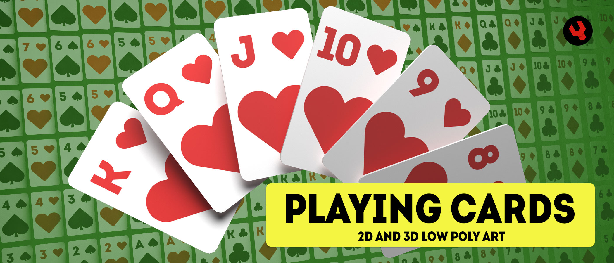 Playing Cards 2d And 3d Low Poly Game Assets By Devilswork Shop - roblox gambling cards