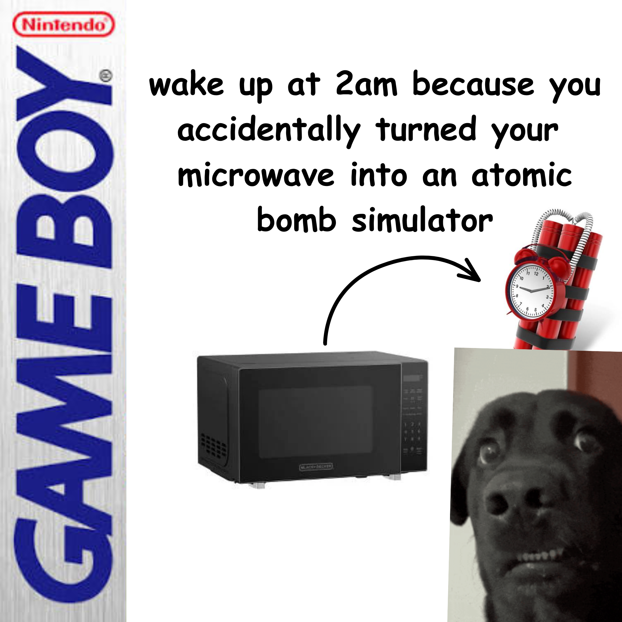 wake up at 2am because you accidentally turned the microwave into an atomic bomb simulator cover