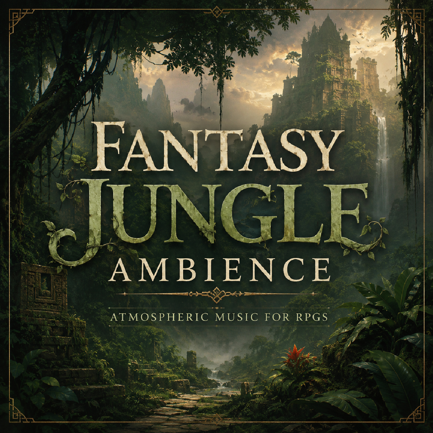 Cover image for Fantasy Jungle Ambience_Atmospheric Music for RPGs