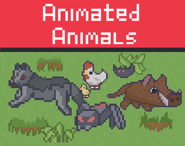 Animal Xps File Deviantart Cute Pixelart Animals LivesStock - Boar, Wolf, Chicken, etc.. by LazyBear