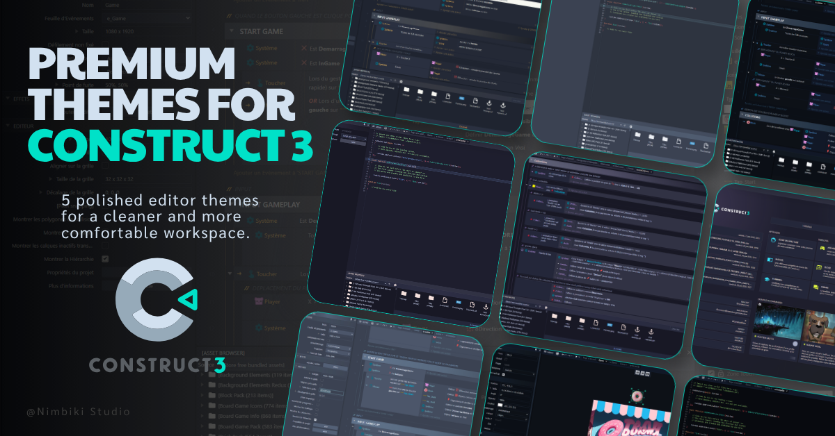 Nimbiki Code Essentials 5 Luxe Themes for Construct 3