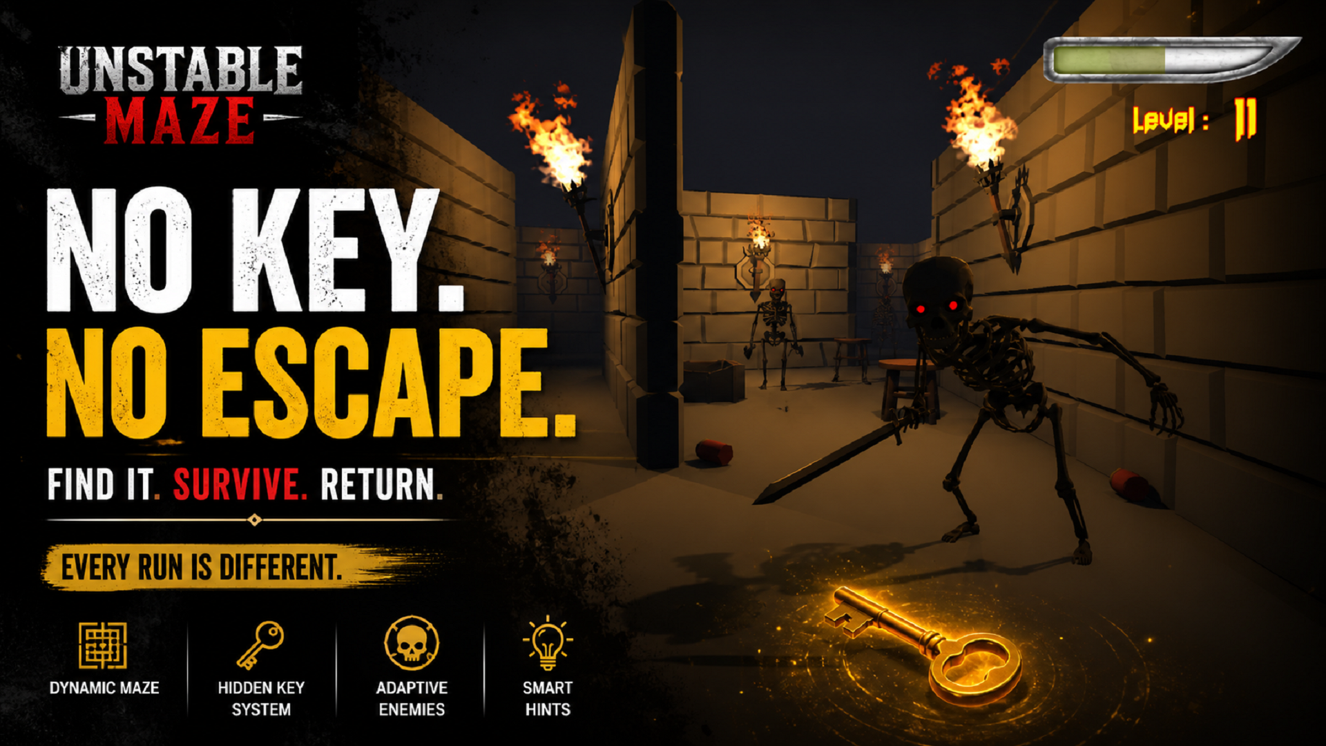 Unstable Maze Game