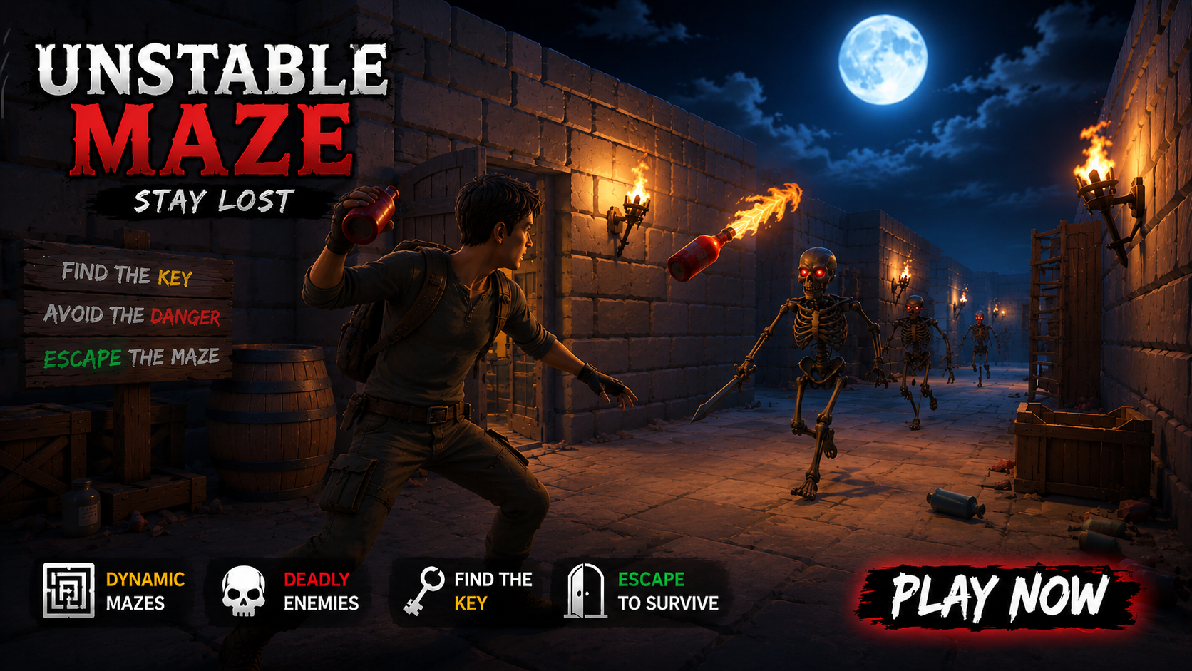 Unstable Maze